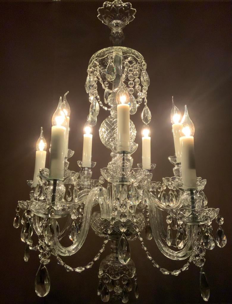 Prachtige BOHEEMSE kroonluchters met KRISTAL, Antiek en Kunst, Ophalen