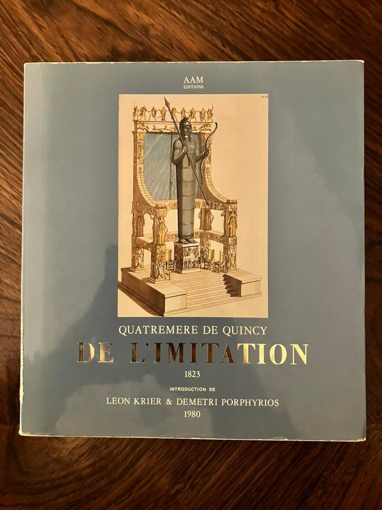 Quatremere de Quincy, De l’imitation, Boeken, Ophalen of Verzenden, Gelezen, Overige onderwerpen