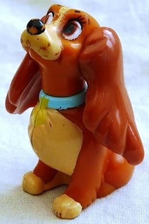 Figure Lady, Lady and The Tramp Happy Meal McDonalds Toys(1), Ophalen of Verzenden, Overige figuren, Gebruikt, Beeldje of Figuurtje
