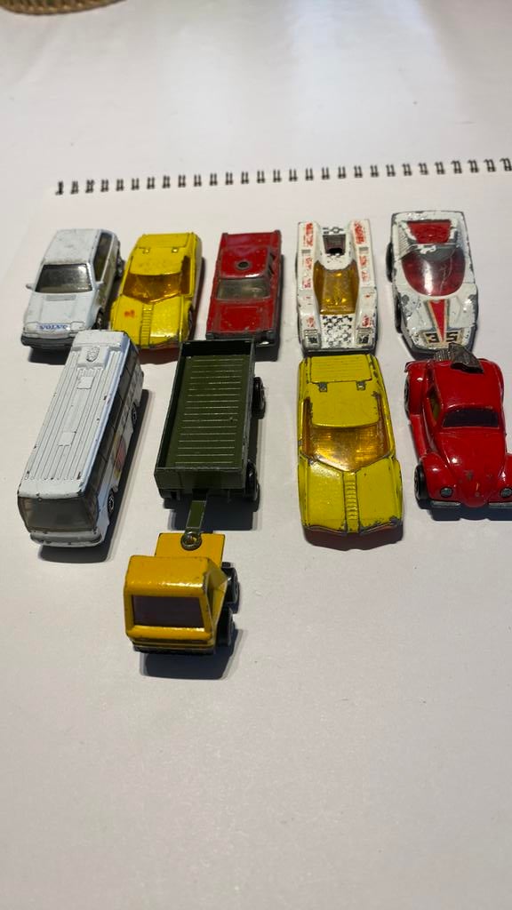 Vintage jaren 70 en 80 matchbox 10 stuks, Ophalen of Verzenden, Gebruikt, Auto, Overige merken