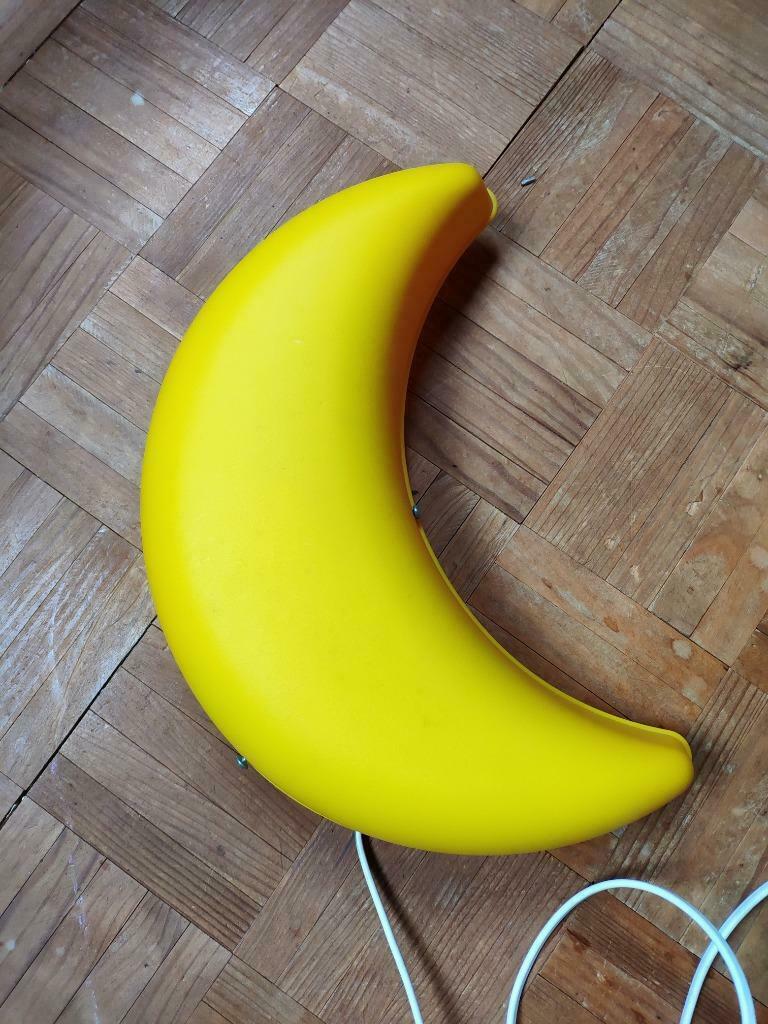 Nachtlampje lamp gele maan slaapkamer lampje nieuwstaat, Enlèvement ou Envoi, Comme neuf, Synthétique