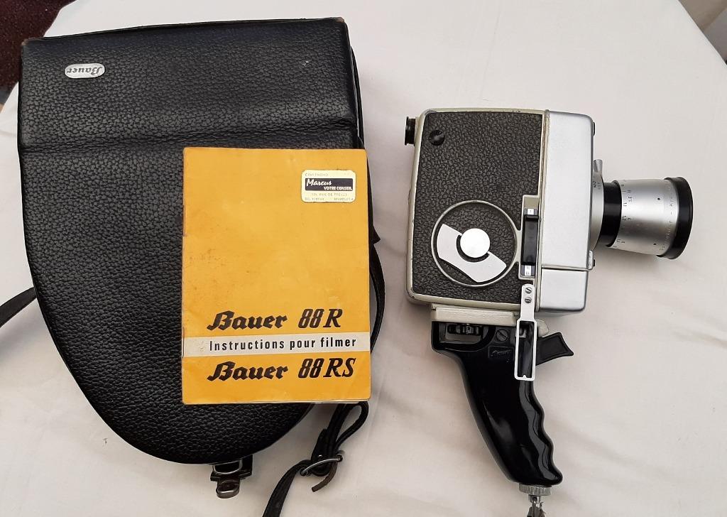 Caméra vintage- film 8mm BAUER 88 RS+grand-angle 0.75X, Enlèvement ou Envoi, 8 mm, Caméra