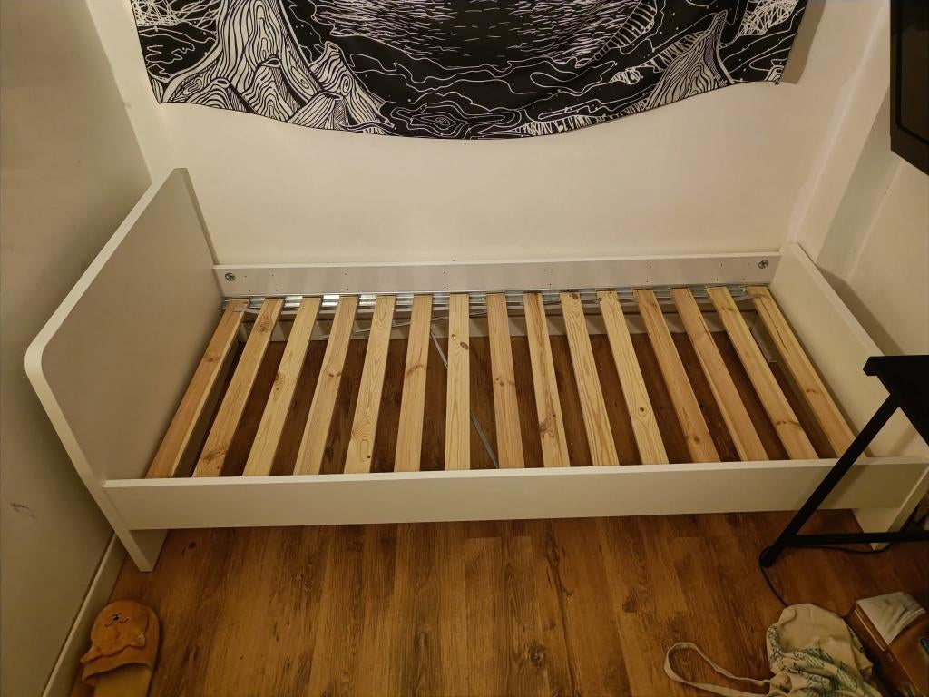 Bed 90x200 eenpersoonsbed Ikea, Huis en Inrichting, Slaapkamer | Bedden, Ophalen, 90 cm, Eenpersoons, Zo goed als nieuw