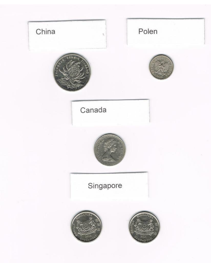 munten Polen China Canada Singapore Spanje Frankrijk Luxemb, Postzegels en Munten, Munten | Europa | Euromunten, Ophalen of Verzenden