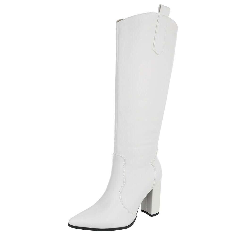 Dames hoge laarzen high heels wit 36 37 38 39 40 41, Ophalen of Verzenden, Nieuw, Wit, Hoge laarzen