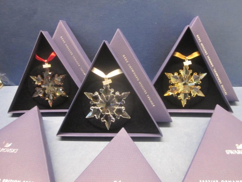 Swarovski set van 3 Kerststerren 2020, Holiday, Festive ., Verzamelen, Swarovski, Ophalen of Verzenden, Nieuw, Figuurtje