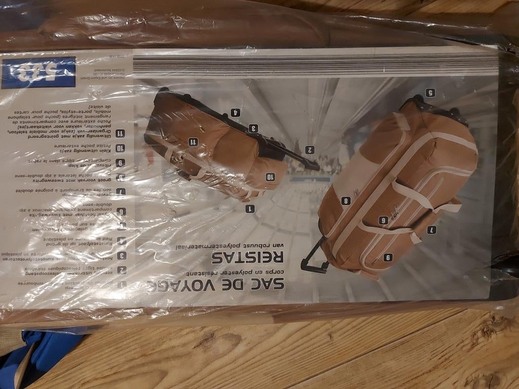 NIEUW beige reistas, Ophalen, Zo goed als nieuw, Beige, Uitschuifbare handgreep
