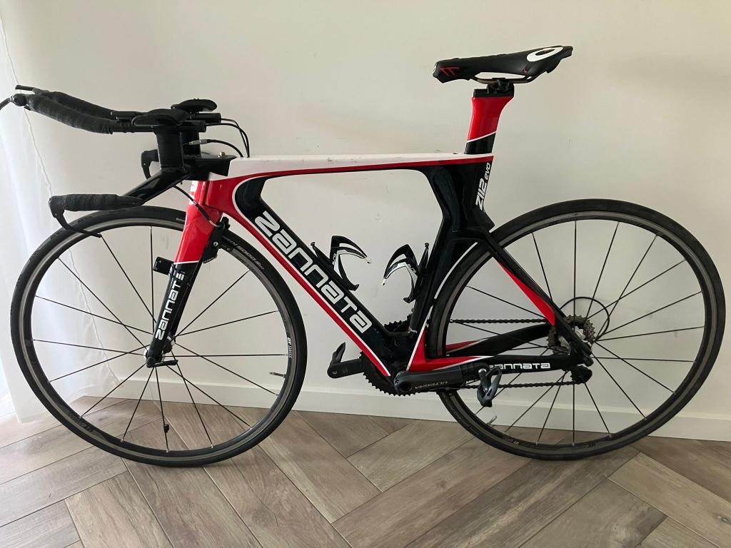 Zannata Z112 evo - Triatlonfiets/tijdritfiets, Fietsen en Brommers, Heren, Zo goed als nieuw, 53 tot 57 cm, Ophalen
