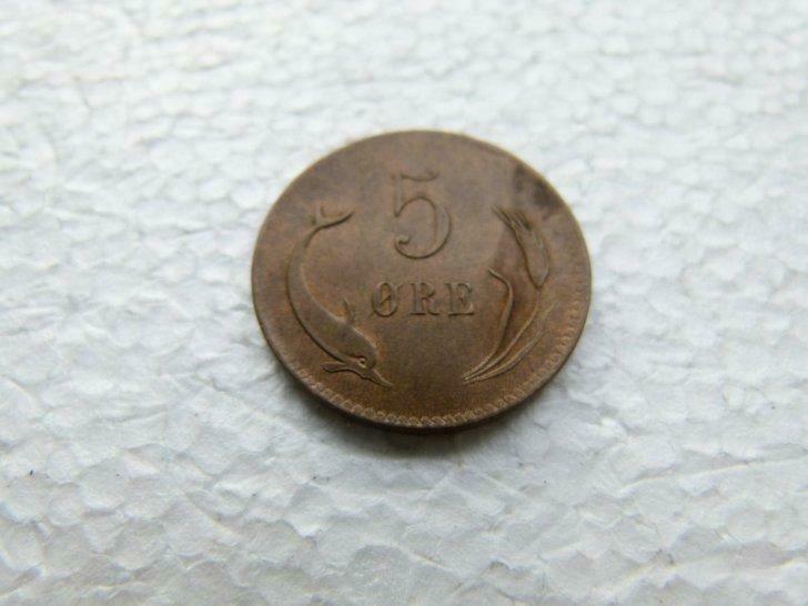 Denemarken : 5 Ore Christian IX 1875, Ophalen of Verzenden