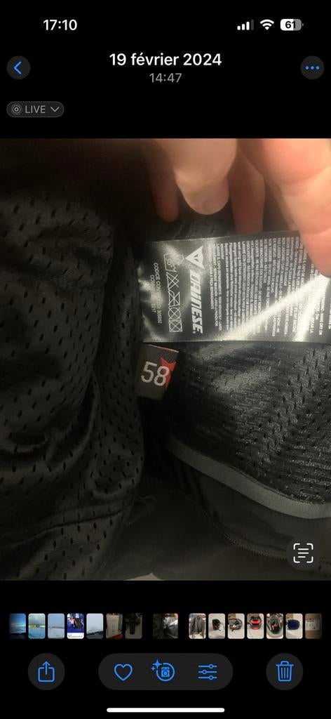 Dainese motorjas, Motoren, Ophalen, DAINESE, Jas | textiel, Heren