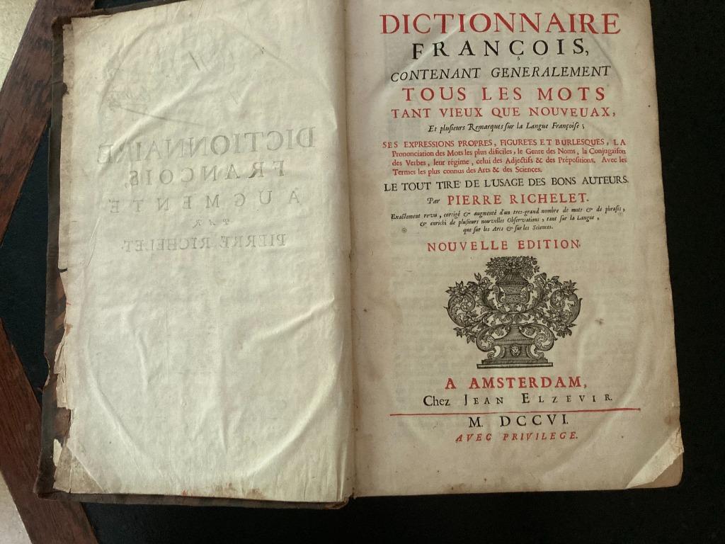 Dictionnaire Français, Ophalen, Pierre Richelet