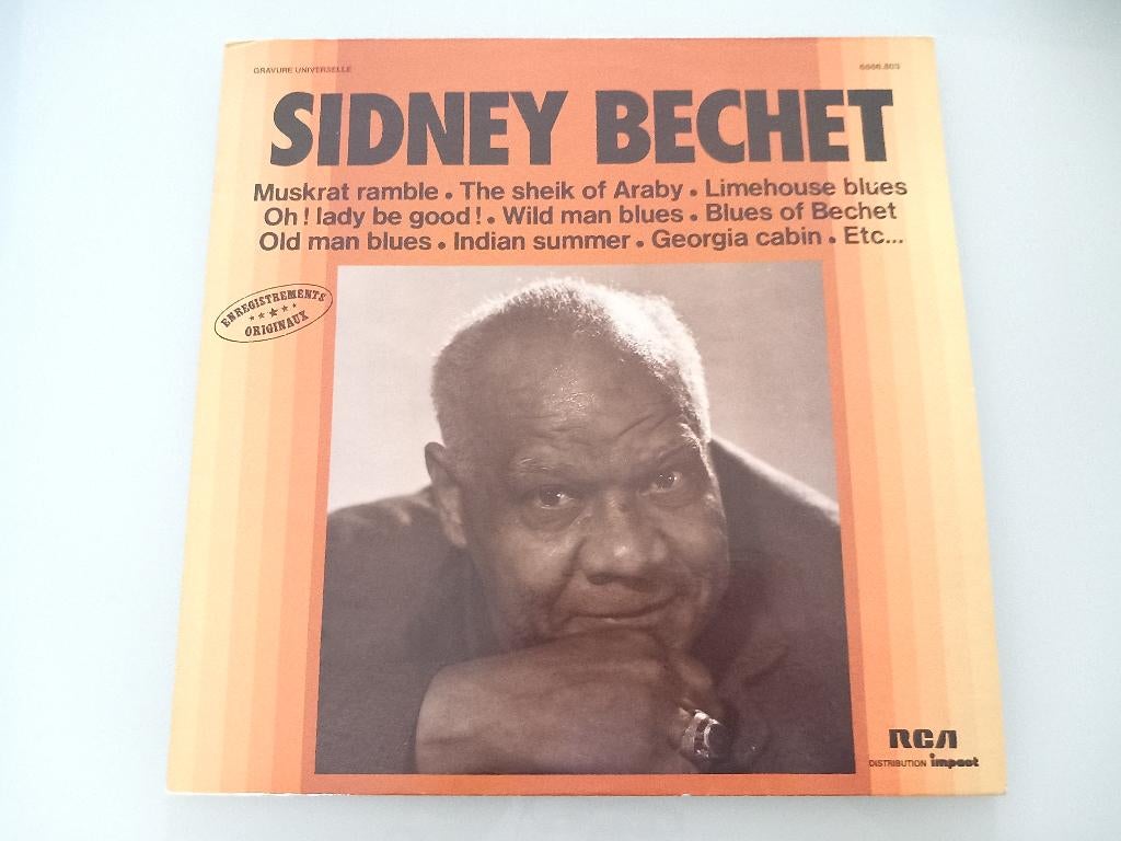 Vinyle LP Sidney Bechet Jazz Saxophone New Orleans Blues, Enlèvement ou Envoi, 12 pouces, Jazz