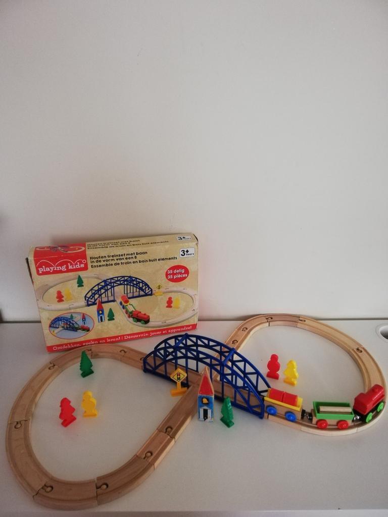 Houten treinspoor, Ophalen of Verzenden, Zo goed als nieuw