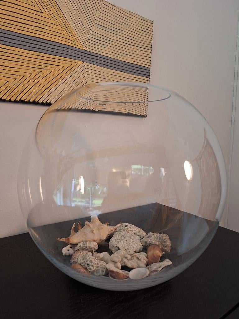 Glazen designbol voor decoratie, Ophalen
