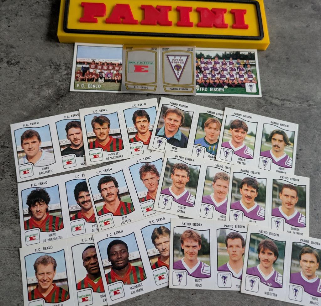 PANINI FOOTBALL 90 EEKLO/PATRO EIDEN 15 AUTOCOLLANTS 1990, Envoi, Neuf