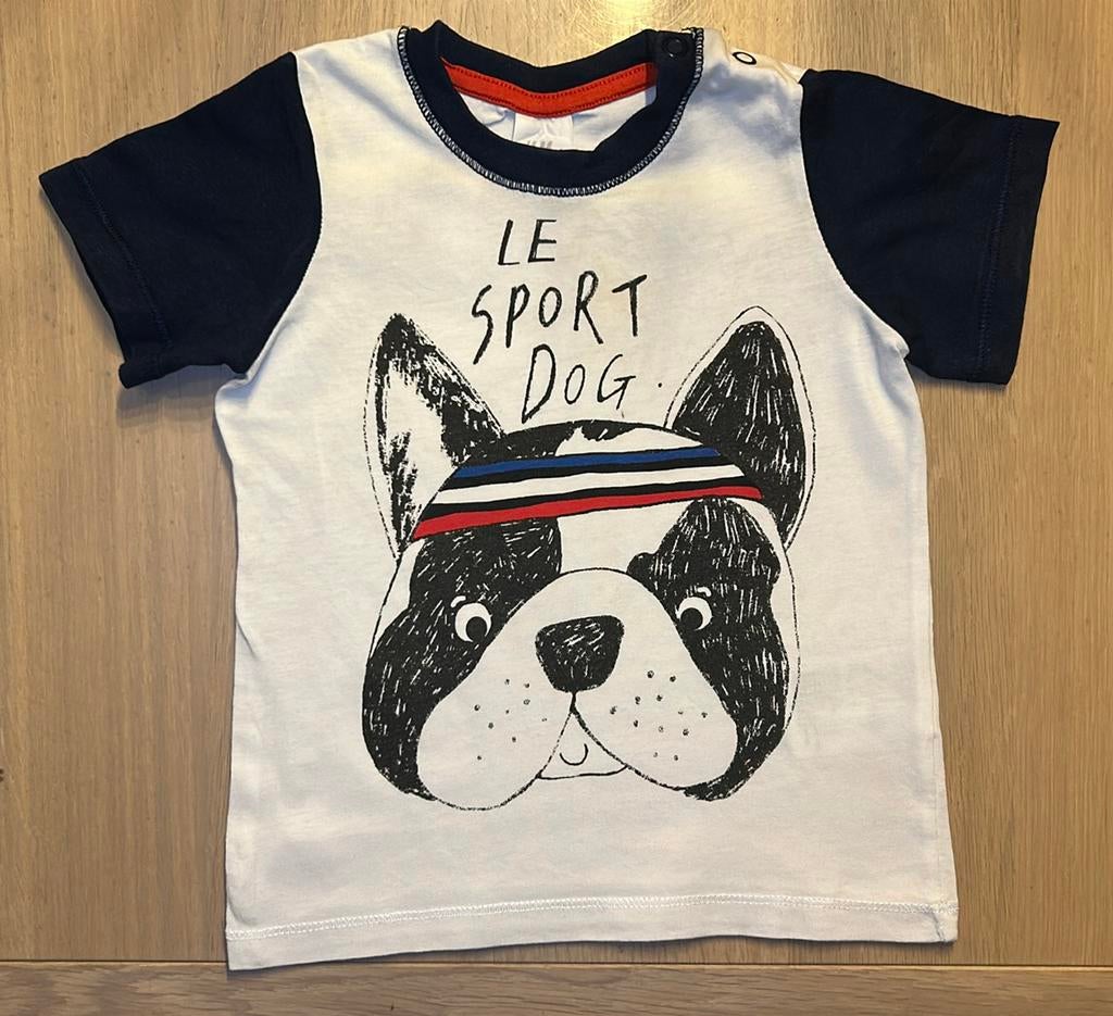 🐶 T-shirtje maat 80, Kinderen en Baby's, Babykleding | Maat 80, H&M, Ophalen of Verzenden, Zo goed als nieuw, Jongetje
