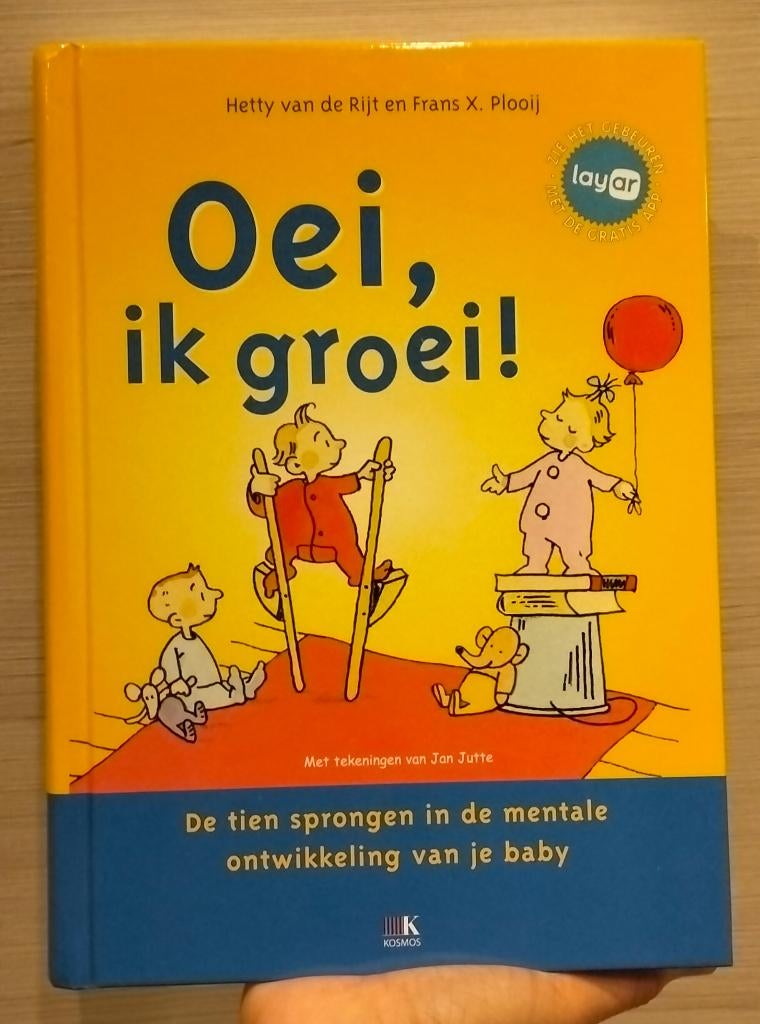 Boek " Oei, ik groei! ", Ophalen, Zo goed als nieuw, Zwangerschap en Bevalling, Van de Rijt Hetty