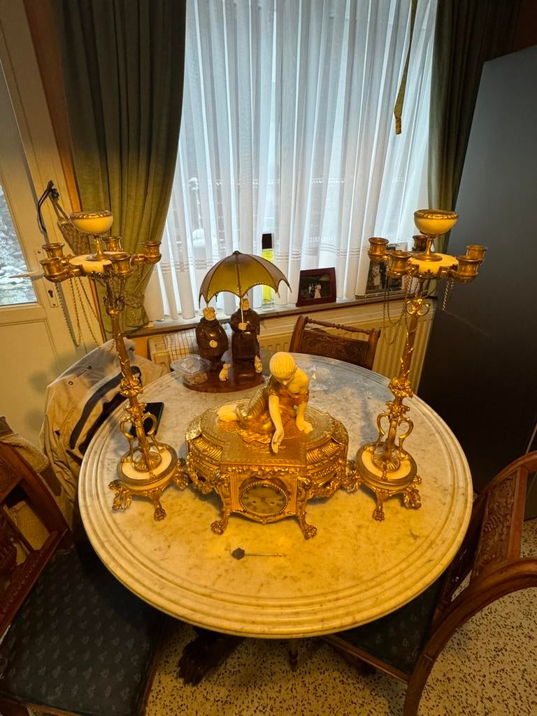 Pendule Henri Picard binnewerk Maison Denière, Antiek en Kunst, Ophalen