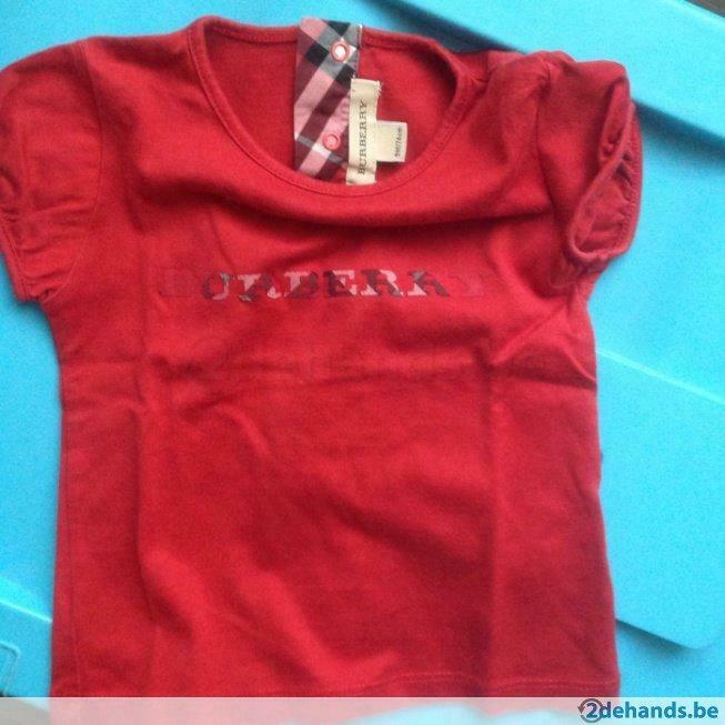 Burberry t-shirtje maat 74 - goede staat., Utilisé, Fille