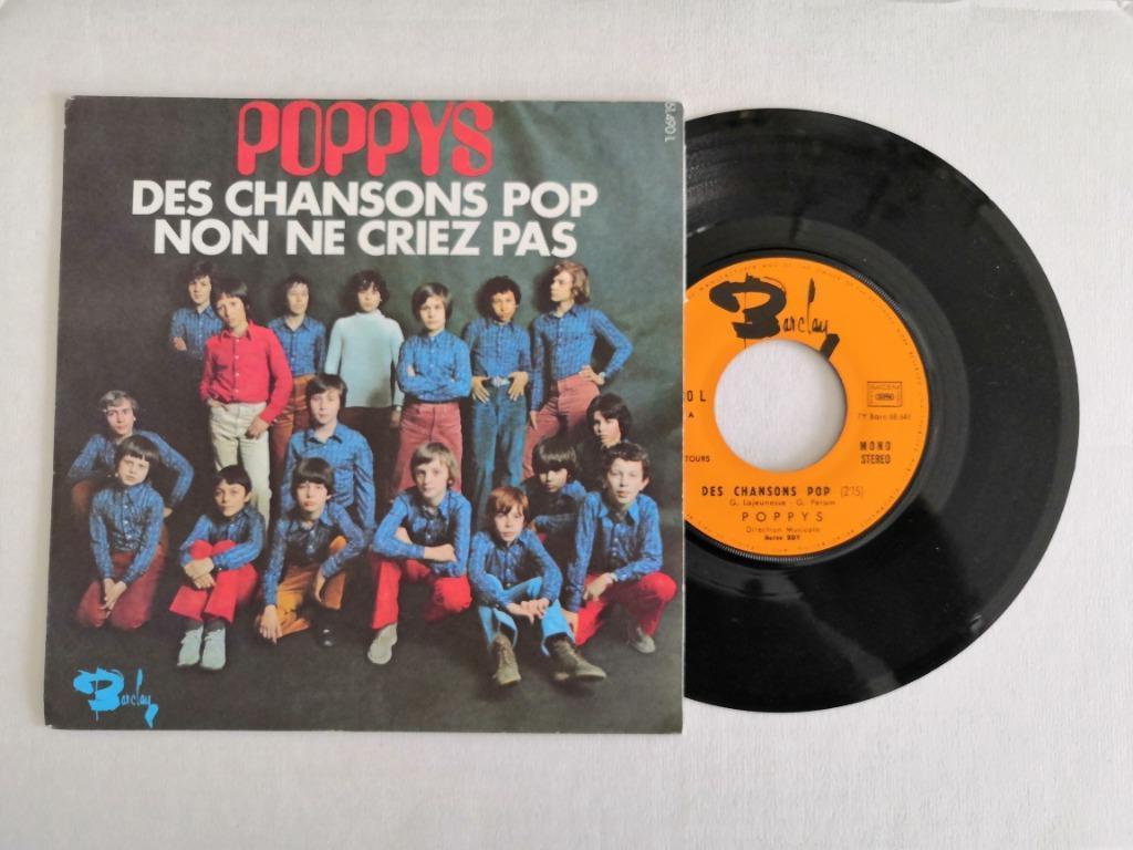 LES POPPYS - Des chansons pop (45t), Cd's en Dvd's, 7 inch, Single, Ophalen of Verzenden, Zo goed als nieuw