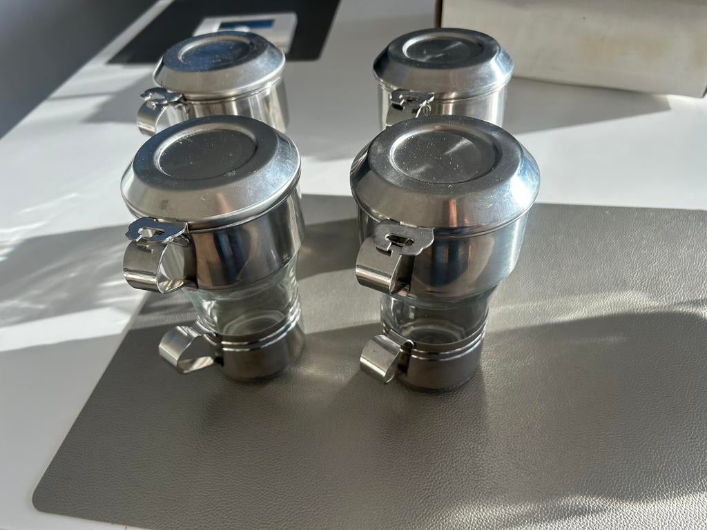 Duralex tassen met koffiefilter 4 stuks, Huis en Inrichting, Ophalen, Zo goed als nieuw