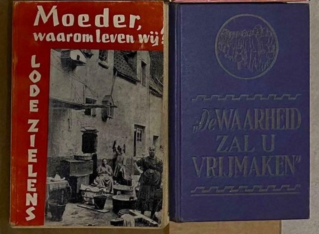 Antieke boek "Moeder waarom leven wij", Antiquités & Art, Enlèvement