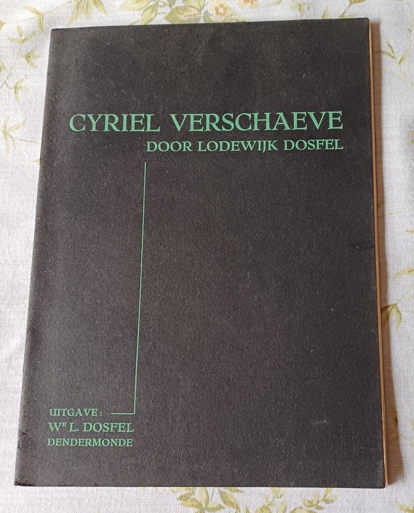 Cyriel Verschaeve door Lodewijk Dosfel 1934, 20e eeuw of later, Lodewijk Dosfel, Ophalen of Verzenden, Zo goed als nieuw