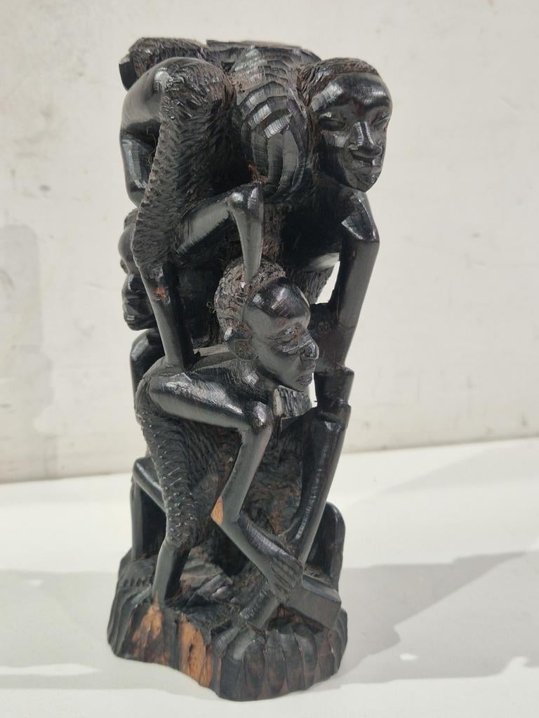 Levensboom , Makonde , Afrika houten beeld , familieboom, Antiek en Kunst, Kunst | Beelden en Houtsnijwerken, Ophalen of Verzenden