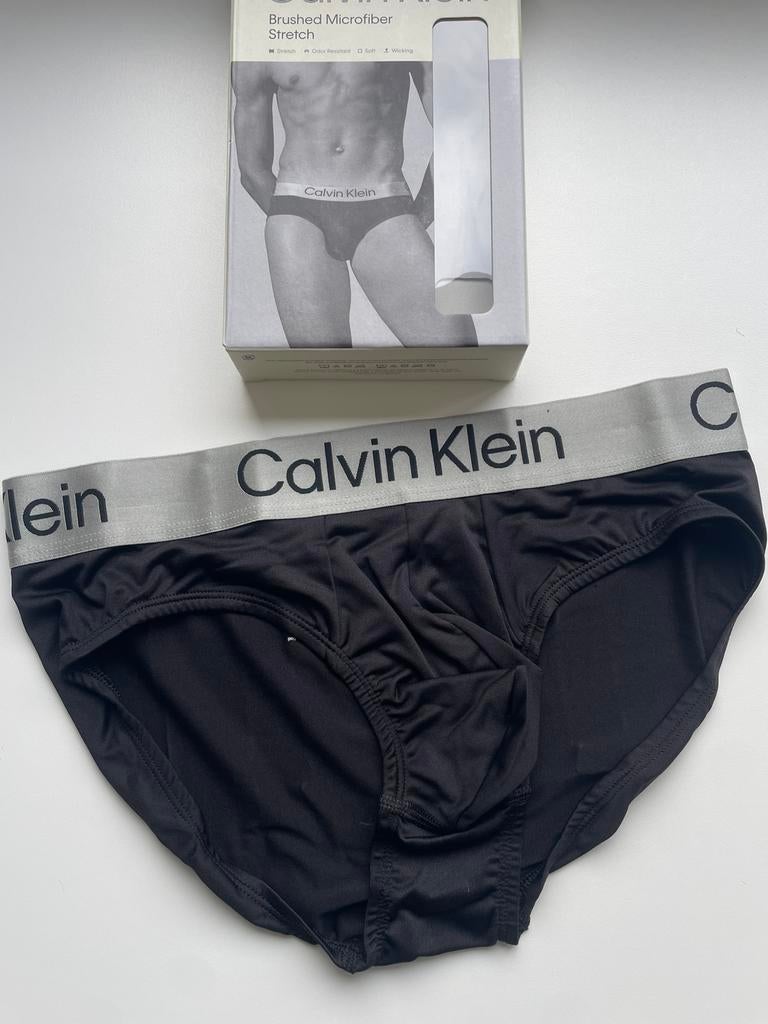 Calvin Klein brushed microfiber Brief, Kleding | Heren, Ondergoed, Verzenden, Zwart, Calvin Klein, Slip