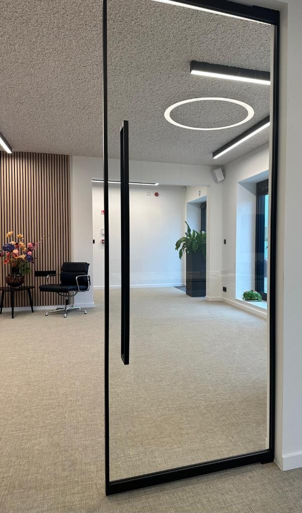 Glazen steellook schuifdeur NIEUW, Doe-het-zelf en Bouw, Ophalen, 215 cm of meer, Binnendeur, Nieuw