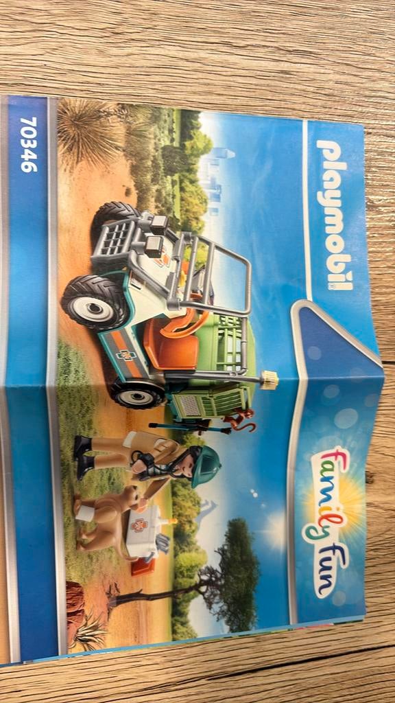Playmobil dierenverzorger met voertuig, Ophalen, Zo goed als nieuw