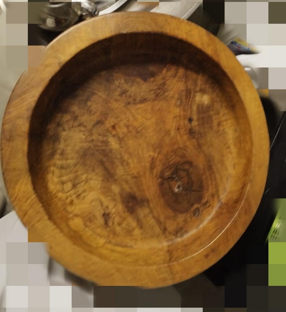 Grand saladier oriental 55 cm en bois d'Olivier, Enlèvement, Bois