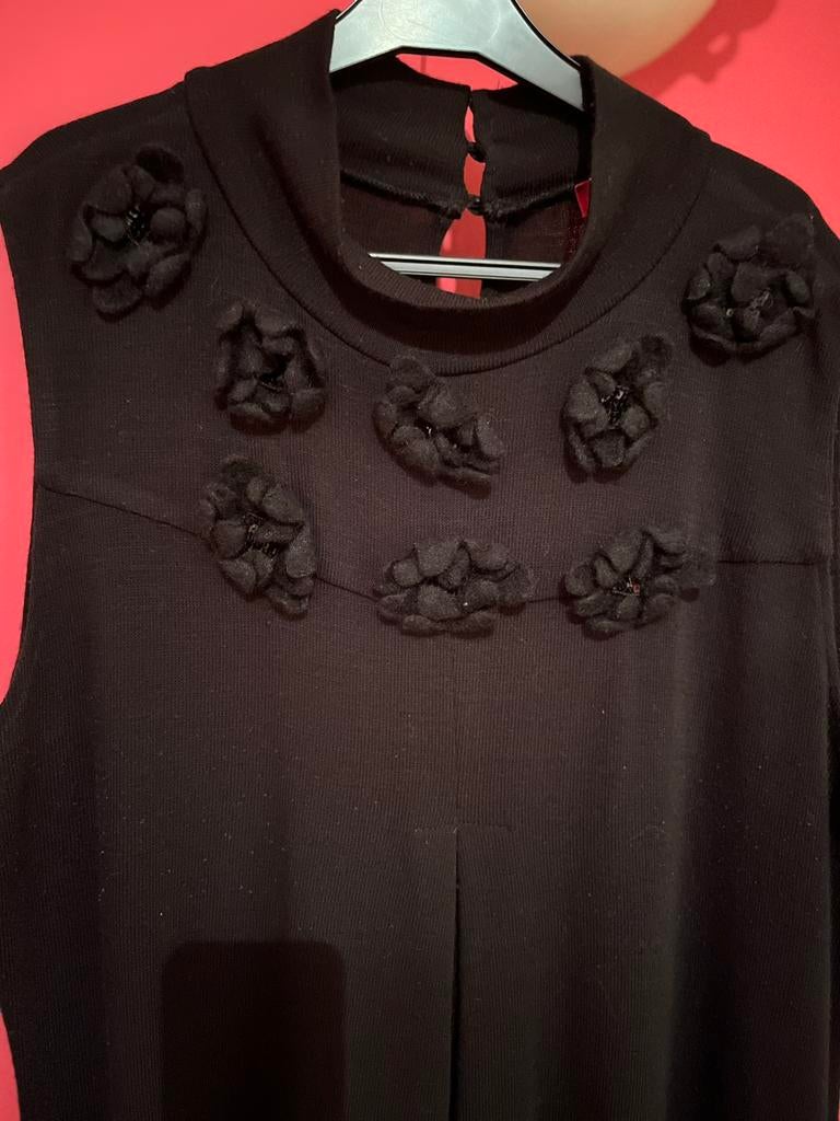 Robe noire sans manche, Taille 46/48 (XL) ou plus grande, Enlèvement ou Envoi, Sans marque, Au-dessus du genou