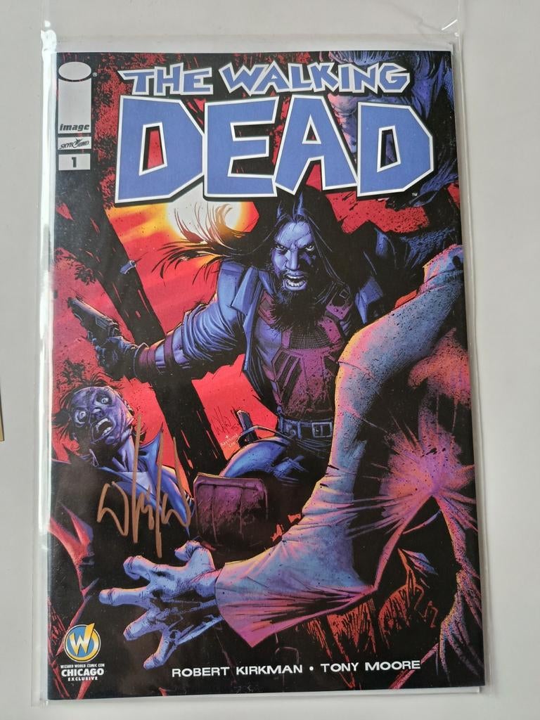 The Walking Dead #1 (couverture de Whilce Portacio) signé, Livres, BD | Comics, Comme neuf, Enlèvement ou Envoi