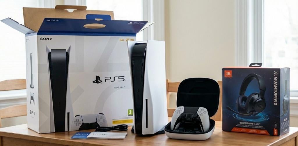 PS5 + MANETTE EDGE + CASQUE JBL QUANTUM 910, Enlèvement