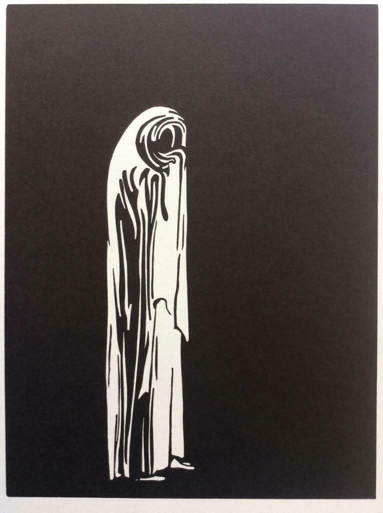 lino René Smits (1925-2010) Treurende, Antiek en Kunst, Kunst | Etsen en Gravures, Ophalen of Verzenden