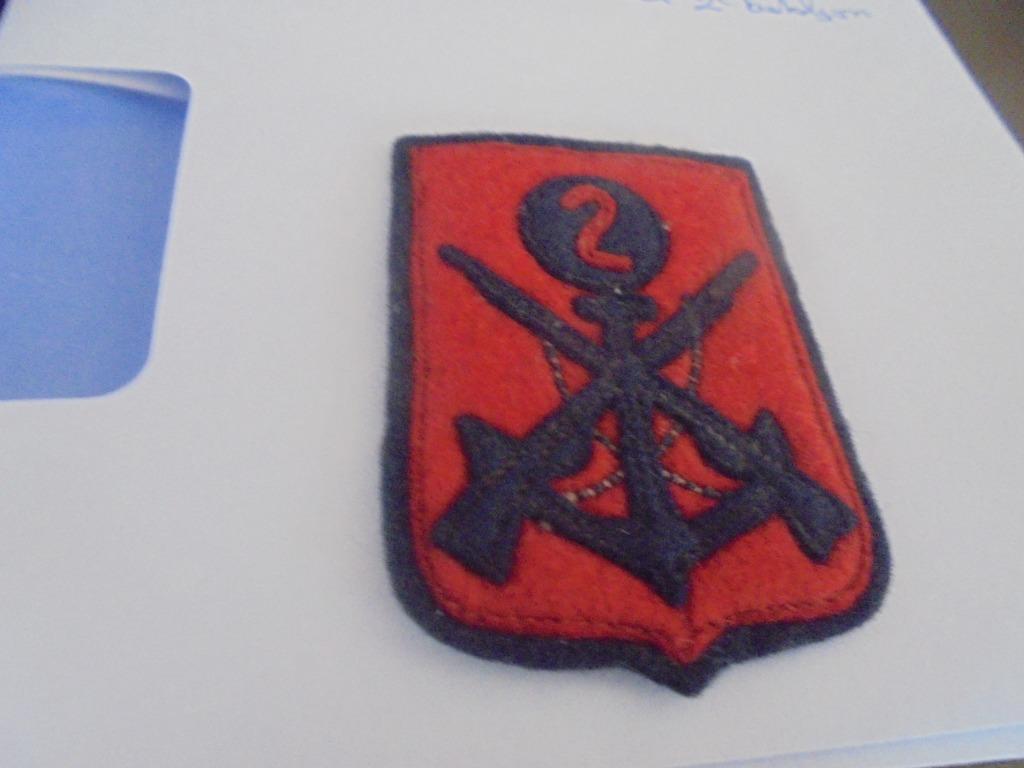 marinefuselier 2 bataljon, Enlèvement ou Envoi, Marine, Emblème ou Badge
