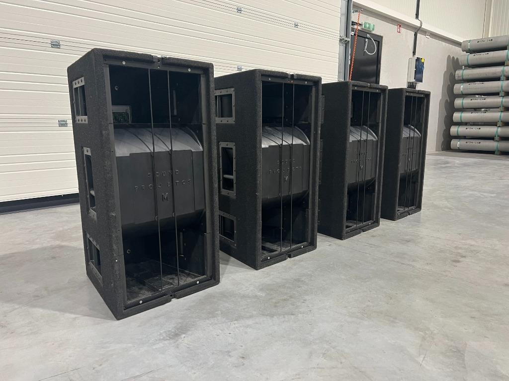 2x Sound Projects SP3M-B 15" powered, TV, Hi-fi & Vidéo, Enceintes, Utilisé, 120 watts ou plus, Enlèvement ou Envoi