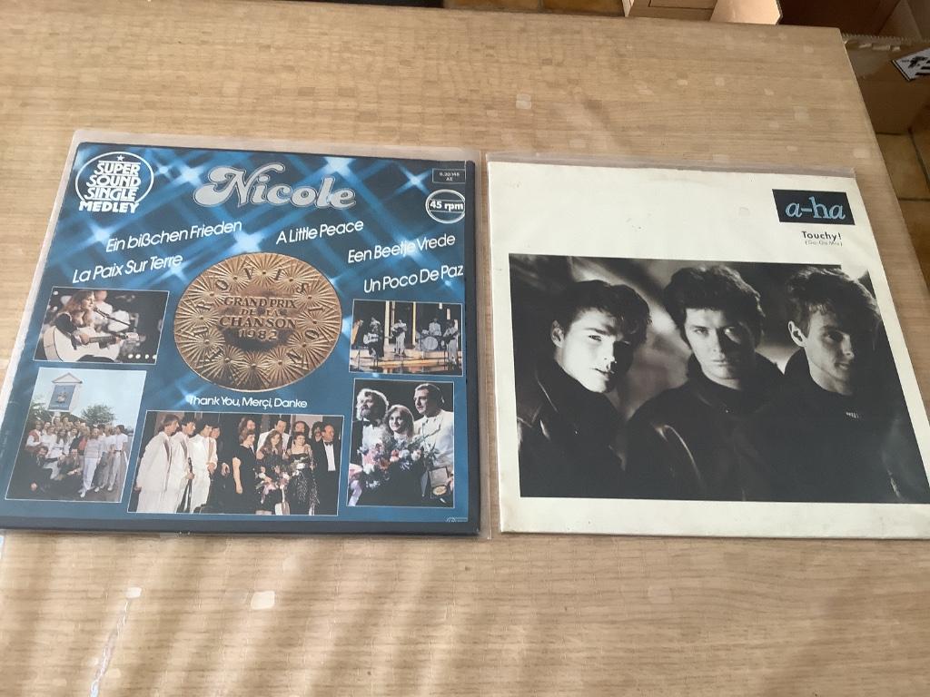 Deux maxi 45 tours vinyles, Enlèvement ou Envoi, Utilisé, 12 pouces
