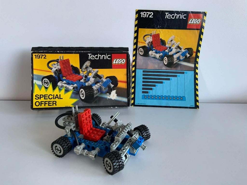 Lego technic set 1972 go kart, Kinderen en Baby's, Ophalen of Verzenden, Gebruikt, Complete set, Lego