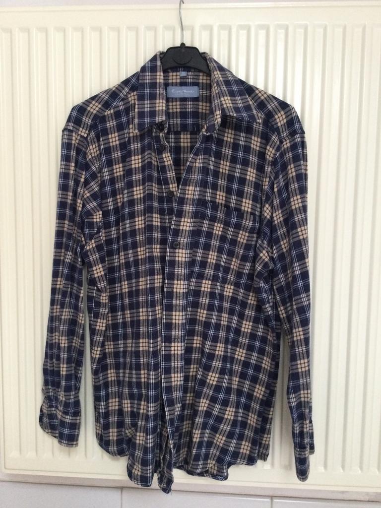 Overhemd - flanel - merk Enrico moni - maat medium 39/40, Vêtements | Hommes, Enlèvement ou Envoi, Porté