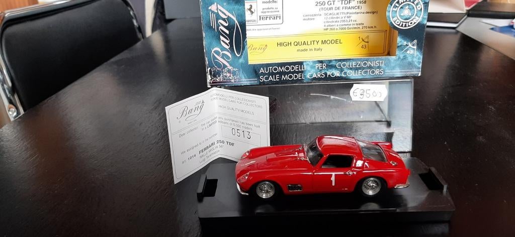 Ferrari  250  TDF Mille Miglia  1958, Ophalen of Verzenden, Nieuw