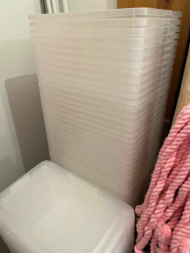 Boîtes rangement bac plastique, Maison & Meubles, Enlèvement