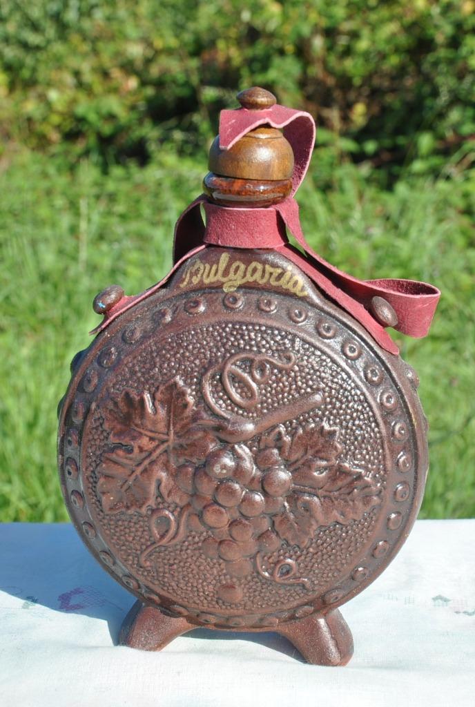 gourde plate et ronde en terre cuite, Antiquités & Art, Enlèvement ou Envoi