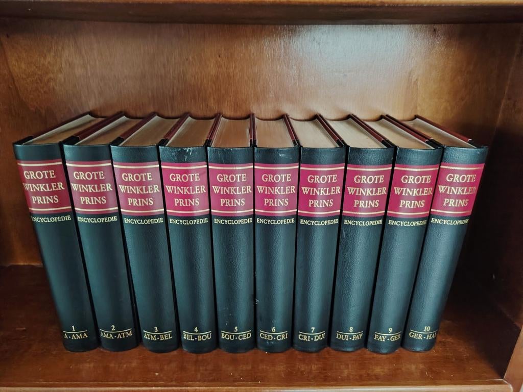 Complete Grote Winkler Prins Encyclopedia met jaarboeken, Boeken, Encyclopedieën, Ophalen