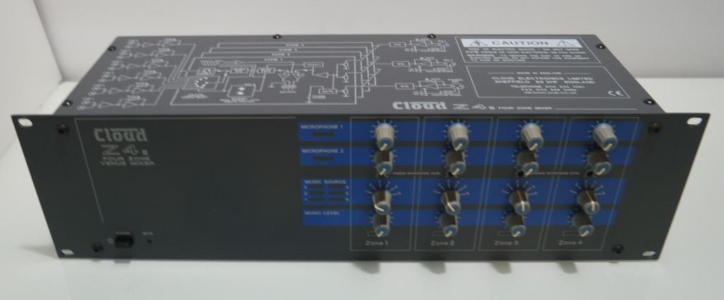 Mixeur multizone Cloud Z4 II, Musique & Instruments, Enlèvement ou Envoi, Comme neuf, Moins de 5 canaux, Entrée micro