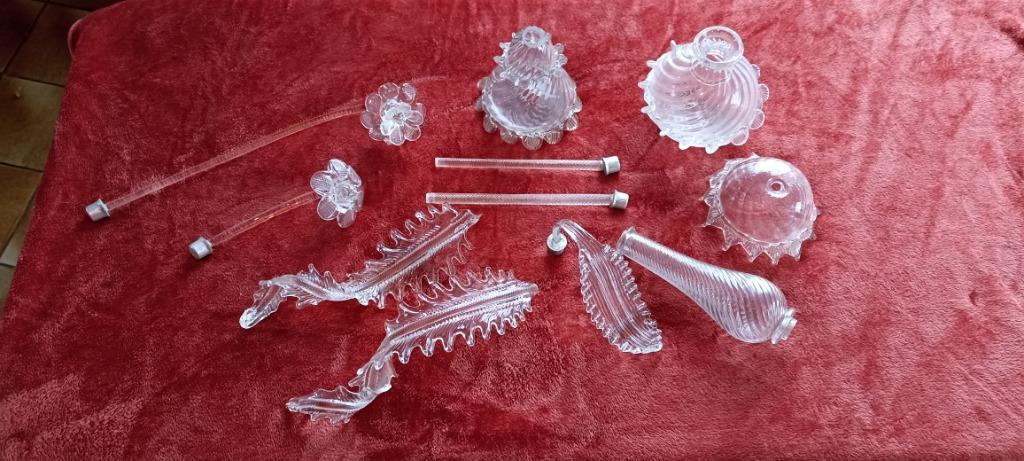 Elements de lustre en cristal de Murano, Antiquités & Art, Curiosités & Brocante, Enlèvement