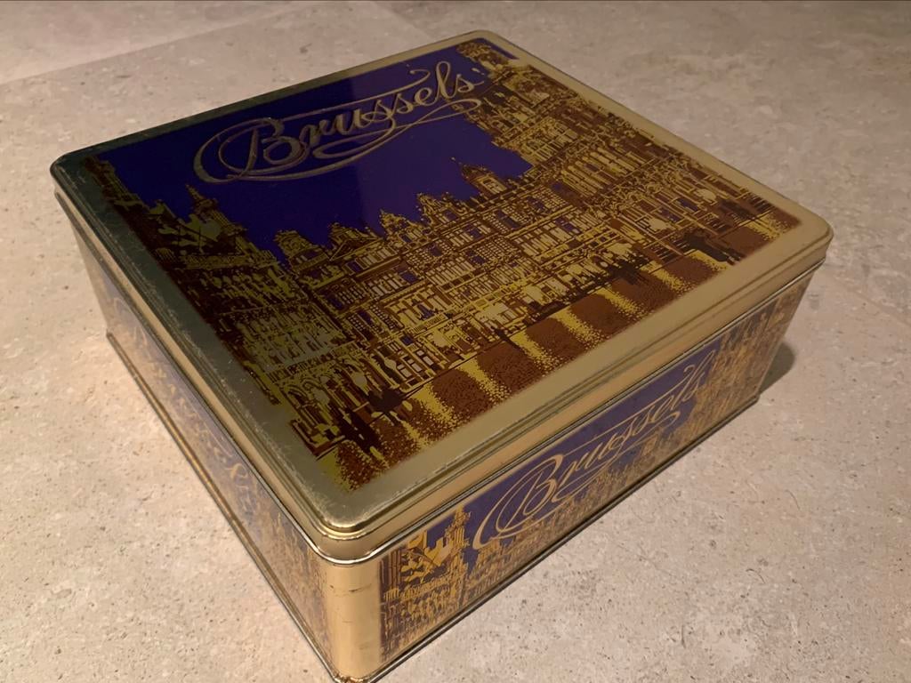 Blikken koekendoos Delacre, Verzamelen, Ophalen of Verzenden, Gebruikt