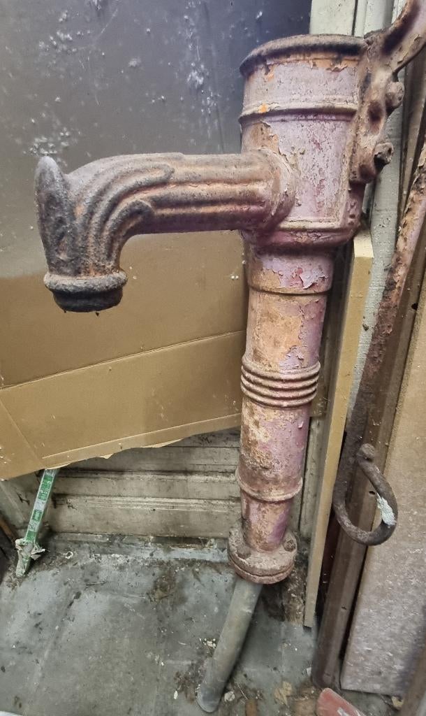 Vintage waterpomp in gietijzer, Tuin en Terras, Ophalen, Gebruikt