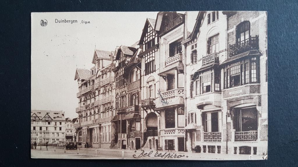 Duinbergen Digue, Enlèvement ou Envoi, 1920 à 1940, Affranchie, Flandre Occidentale